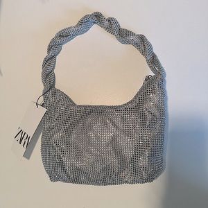 NWT Zara Sparkly Shoulder Bag